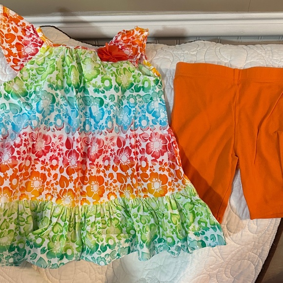 Bonnie Jean Multicolor Floral Dress Set - Picture 1 of 5